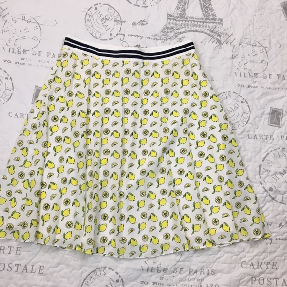 J. Crew Dresses & Skirts - L-  women;s J.CREW sz 2 white Lemon Lined skirt